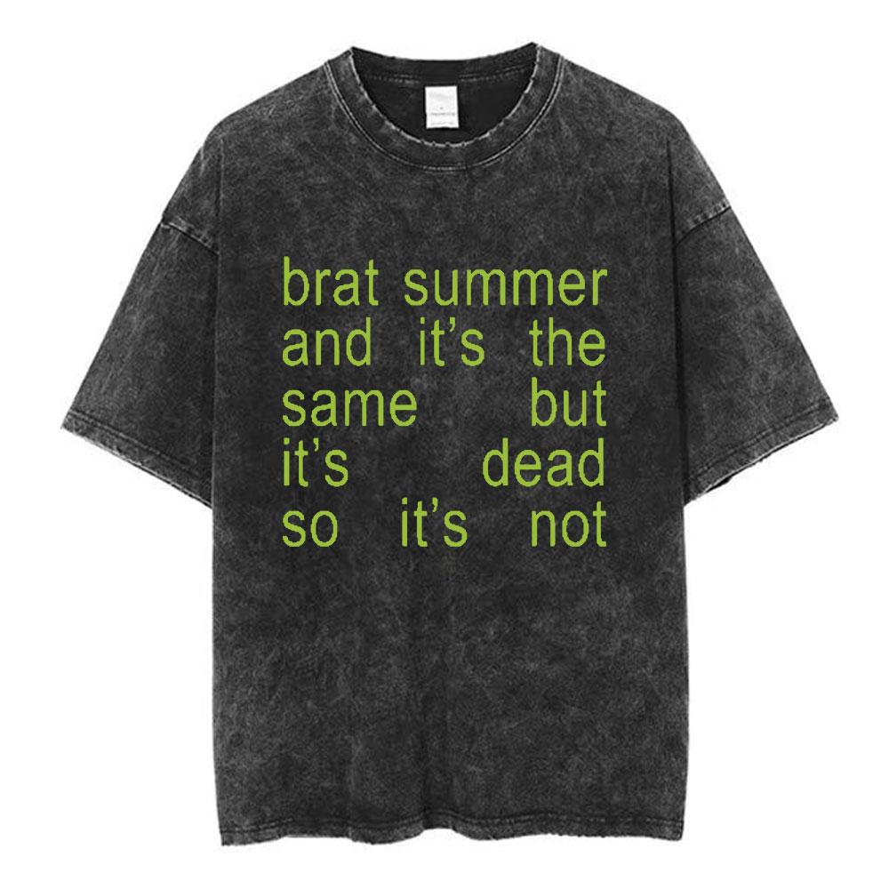 Charli Xcx Crash The Live Tour Vintage Washed Trička Pánské Dámské Módní Tričko Ležérní Volná Trička Streetwear