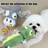 Squeaky Plush Dog Toy Stuffed Animal Dog Chew Toy Rope Knot Interactive Tug-of-War Toy for Puppies Adult Dogs Teeth Cleaning Training