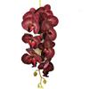 One Latex Butterfly Orchid Flowers 9 Heads Real Touch Good Quality Artificial Phalaenopsis Orchid