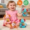 Cute And Interesting Hand-Held Baby Rattle, Puzzle Early Education Elephant/Deer Rattle Plastic Ball, ABS Material