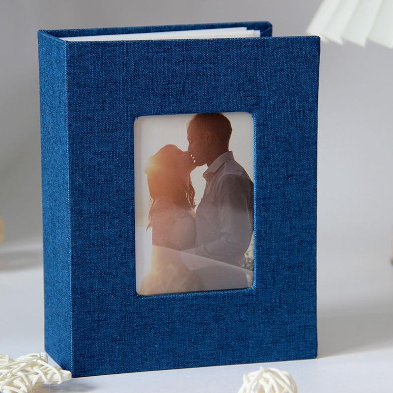 Photo Album 4x6 with 100 Pocket Fabric Linen Cover Photo Book Slip-in Picture Albums for Baby Wedding Family Mother Day
