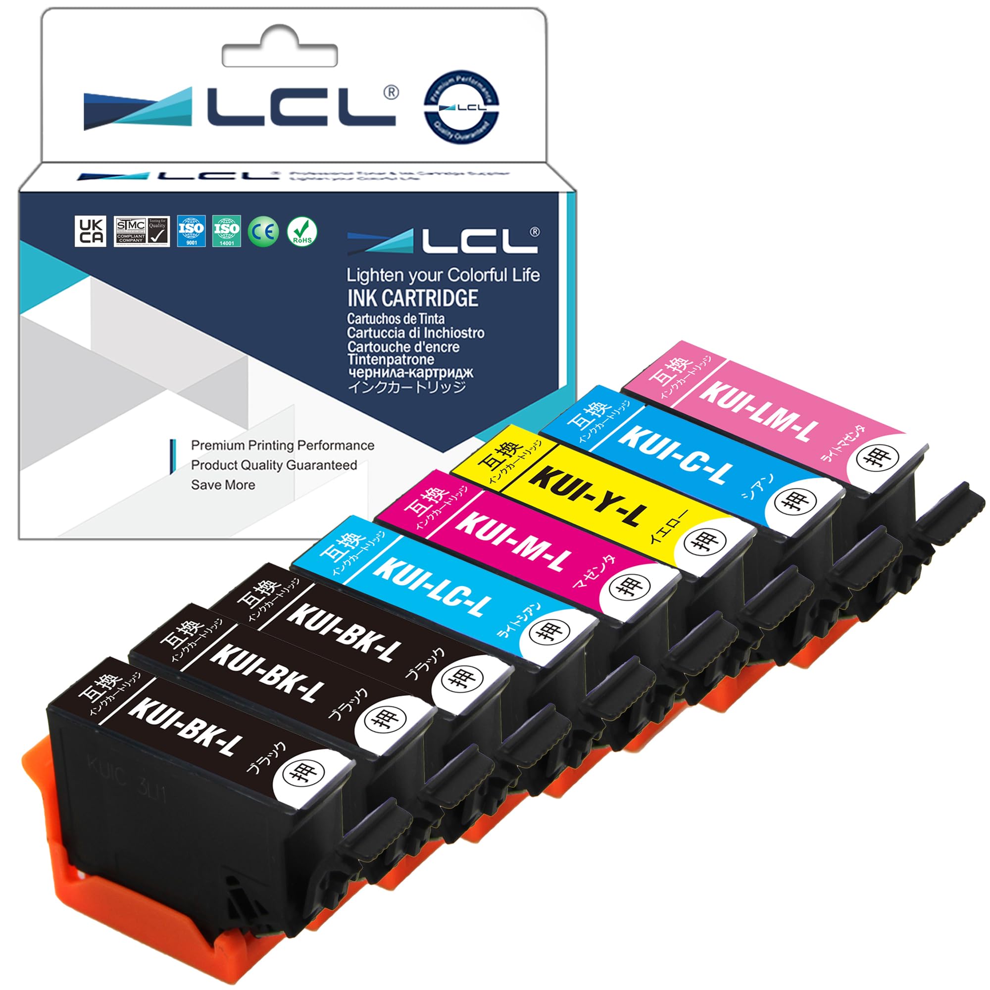 

LCL Clownfish for Epson Compatible Ink Cartridge Packs 3 чорний блакитний пурпурний жовтий світло блакитний світлий із збільшеним дисплеєм залишкової кількості