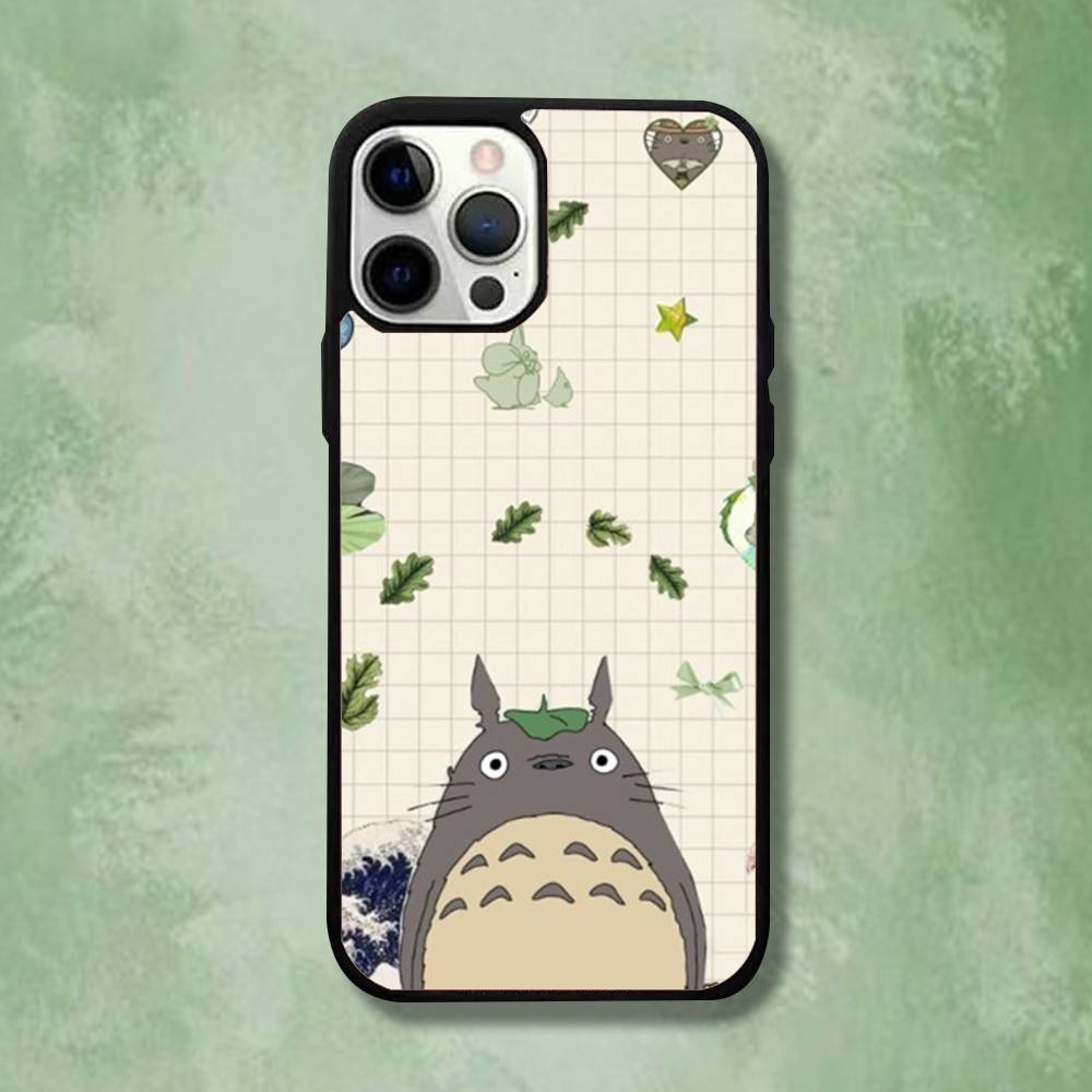 Anime T-Totoros Phone Case For iPhone 16,15,14,13,12,11,Pro,Max,Plus,Mini,SE4,E Magnetic Magsafe Wireless Charging
