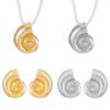 Bohemian Beach Style Conch Earrings & Necklace Set - Exaggerated Holiday Fashion Jewelry for Women