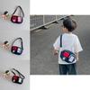 Adorable Kids Oxford Cloth Shoulder Bag Cute Color Block Design For Boys And Girls