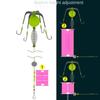 Carbon Steel Line Group Feeder Sinker Four Hook Fishing Spring Bait Cage Fishing Bait Cage  Sea