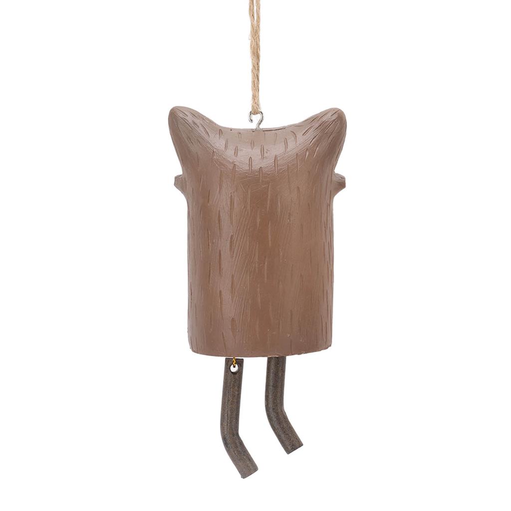 Rustic Hanging Animal Wind Chimes Resin Hand Made Natural Garden Decoration for Gardens Backyards
