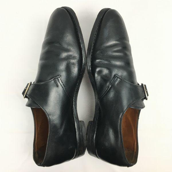 Burberry S Made In England Vintage Monk Strap Business Shoes Black Size 26.0 Men's(USED)
