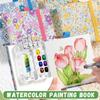 Neues Mini-Aquarell-Malbuch Quadratisch Verdickt 300g Taschen-Skizzenbuch Tragbares Zeichenheft Reise