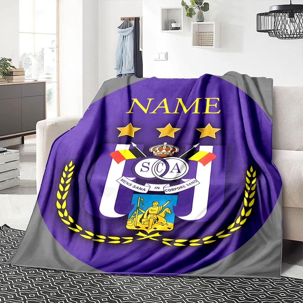 Custom Name Brentford Football Club Crest blanket for Couch & Bed, Plush Cozy Fuzzy Blanket Super Soft & Warm Blankets for Fall and Winter. 0908237