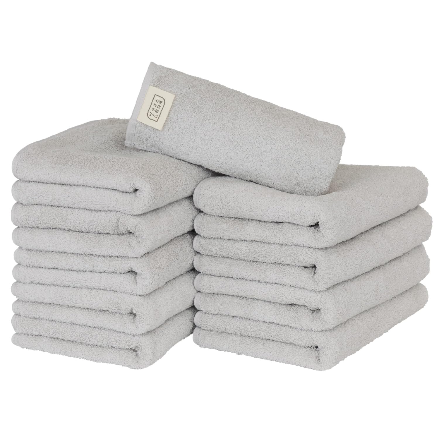 

Полотенце Лаборатория Лицо Мягкий Стандартный Средний Низкий Быстрый ЯпонияТехнологии [Повседневная Простота] #001 Полотенца, Серый, Набор из 10 штук, Тип, Вес, Ворс, Впитываемость,