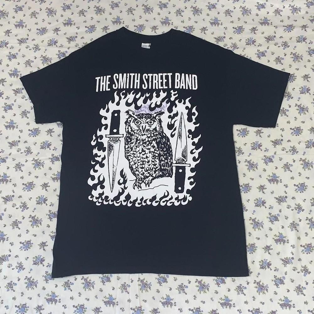 Футболка унисекс с автографом группы Smith Street Band, нож-сова, все размеры, D228 XXXXL