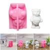 Bear Statue Silicone Candle Molds for Making Candle Soap Chocolate Candy Cake Home Decoration Epoxy Resin Silicone Molds