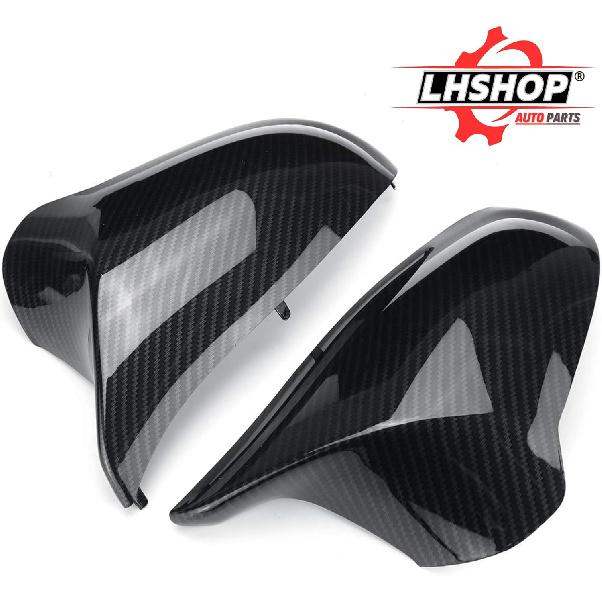 M Sport Side Carbon Fiber Mirror Cover Caps Replacement for 2014-2019 BMW M4/F82 F83 M3/F80 M2/F87 Accessories Exterior Trim Body Parts Tuning, 1Pair
