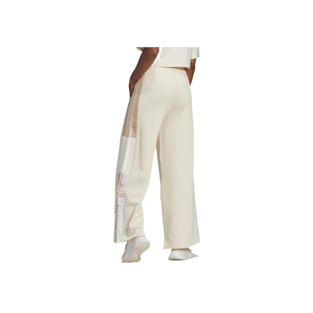 Adidas Originals Classic Three Stripes Wide Leg Sports Pants Women Bottoms White HM1706