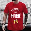 Fashion Beer Graphic Tops for French Men EVG Team Groom Squad Best Man T Shirt Single Farewell Wedding Bachelor Stag Party Tees
