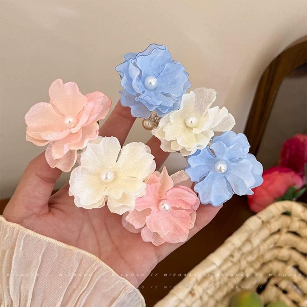 Pearls Telephone Line Headband Straight Braid Hair Tie Elegant Telephone Wire Hair Rope  Daily