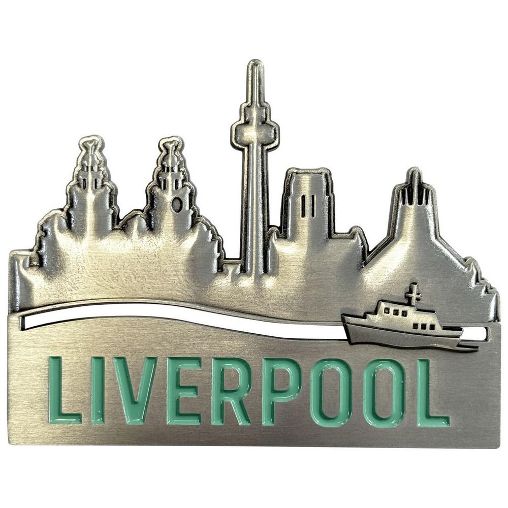 Rock Off Liverpool Skyline Kühlschrankmagnet