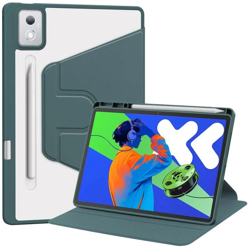 

Для чехла Xiaoxin Pad Pro 12 7 TB375FC Акриловая вращающаяся подставка Планшет Funda Для Tab P12 12,7 дюйма TB371FC Xiaoxin Pro12.7 2025 темно-зеленого
