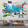 3d Graffiti Wallpaper Street Graffiti White Brick Wall Murals Living Room Bedroom Bar Restaurant Graffiti Wall Mural