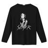 Retro Buffy The Vampire Slayer Black White Print Cool Casual Streetwear T Shirt vintage Washed Stretched Breathable