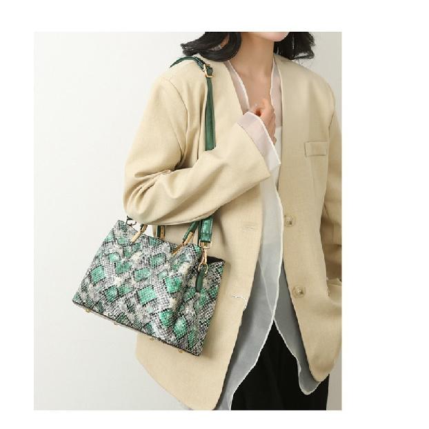 Cross-border Fashion Snake Pattern Women's Handbag New Urban Simple Casual Shoulder Crossbody Bag Wholesale