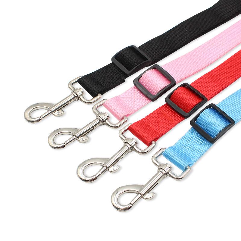 Laisse pour chien double coupleur double deux en un en nylon solide en forme de V réglable laisse pour chien de compagnie colorée deux voies 2 chiens laisse pour animal de compagnie