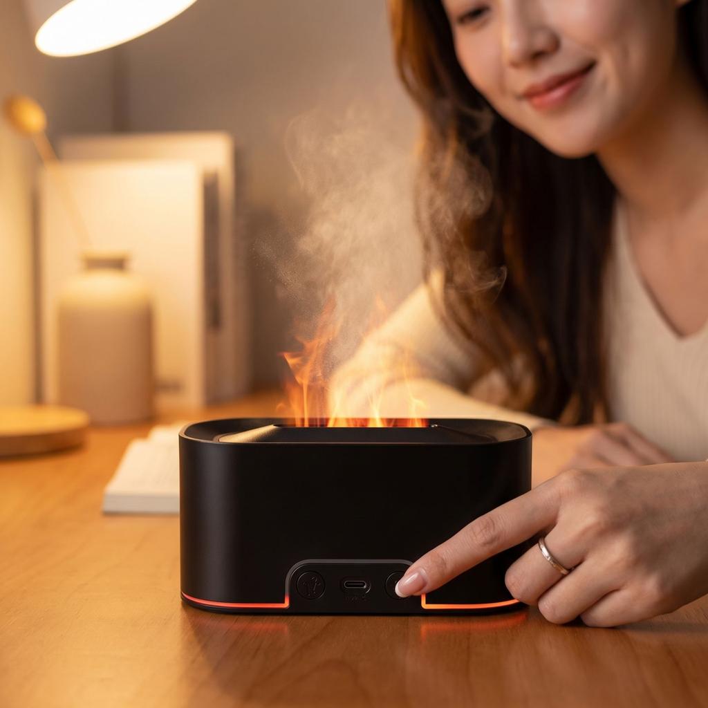Flame Aromatherapy Machine USB with Light Creative Aromatherapy Device
