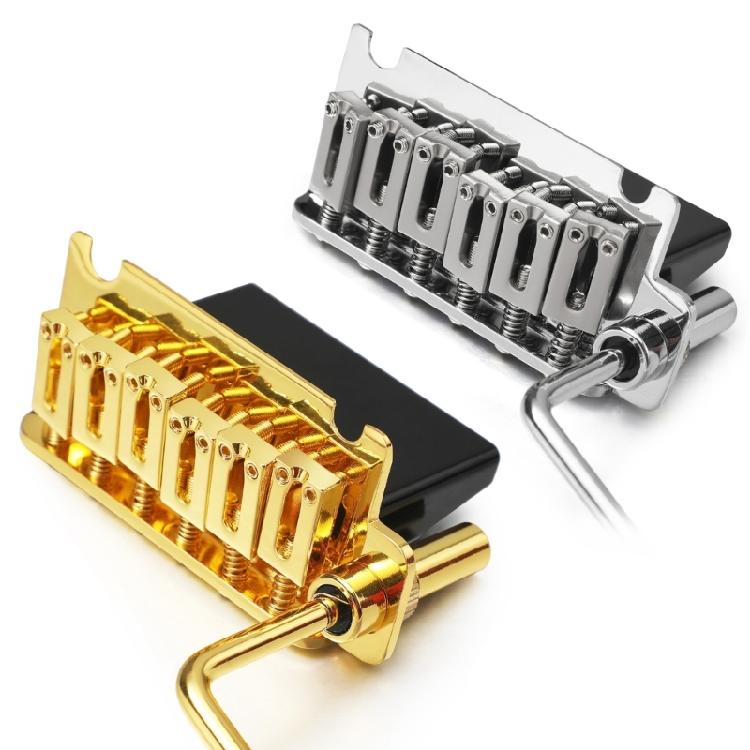 Verbesserte Tremolo-Brücke Geöltes Messing Sustain-Block Galvanisierte Sättel 52,5 mm Saitenabstand Design Zinklegierung Textur