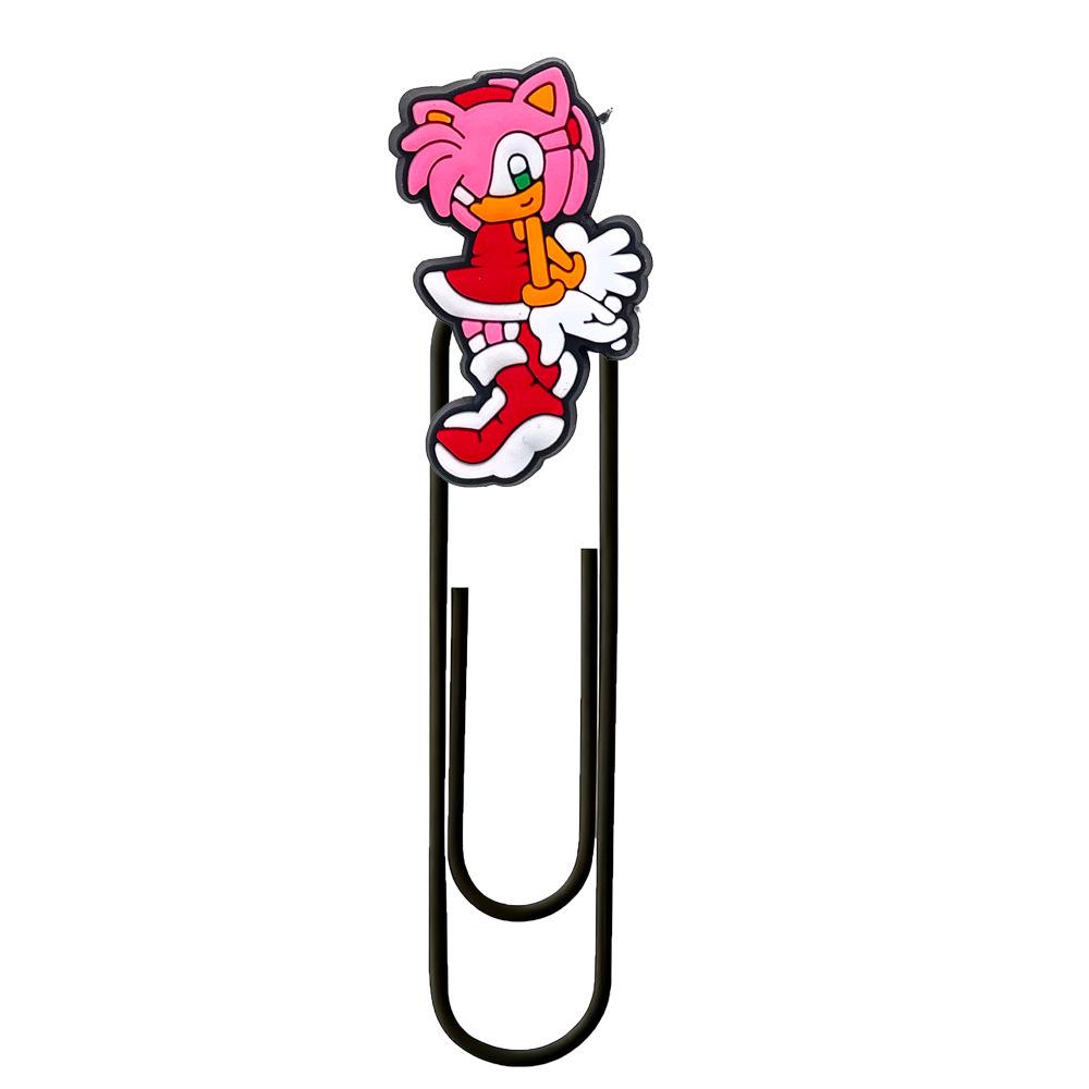 Cartoon Creative Sonic Paperclip Bookmark - Large, Colorful DIY Office Supplies