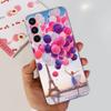 For Samsung Galaxy A24 SM-A245F Phone Case Stylish Cat Painted Soft Silicone TPU Cover For Samsung A24 A34 A54 A346B SM-A546B