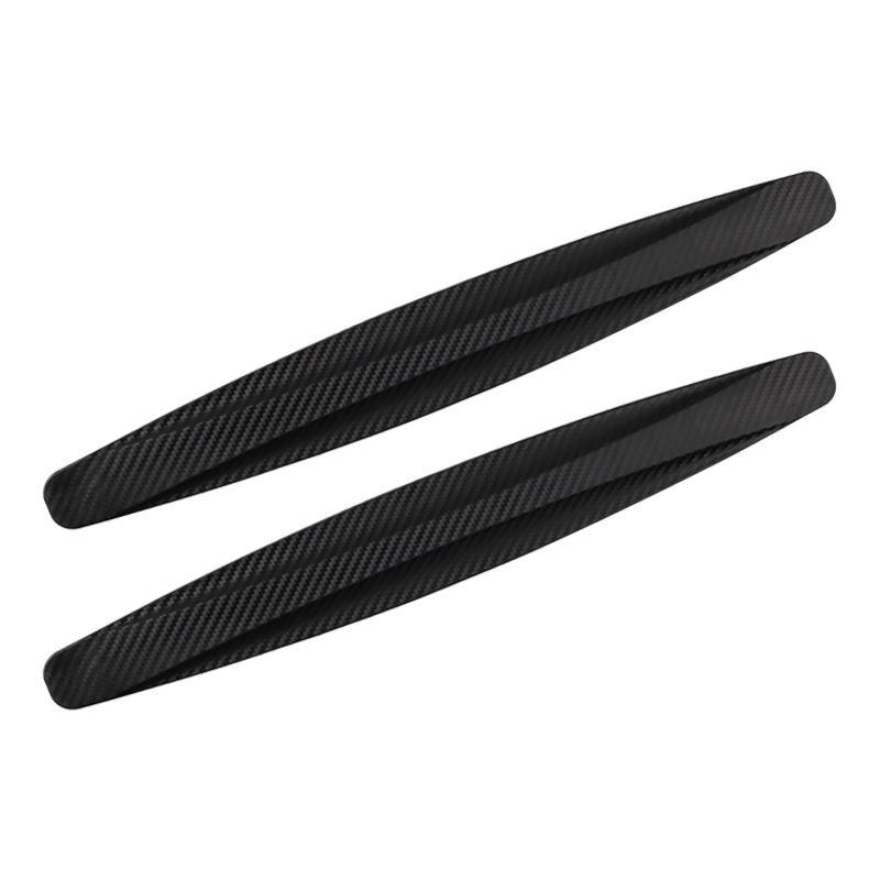 4Pcs Universal Car Bumper Anti-Collision Strips - Anti-Scratch Decorative Stickers, Durable Front Bumper Protector Trim Black-4pcs