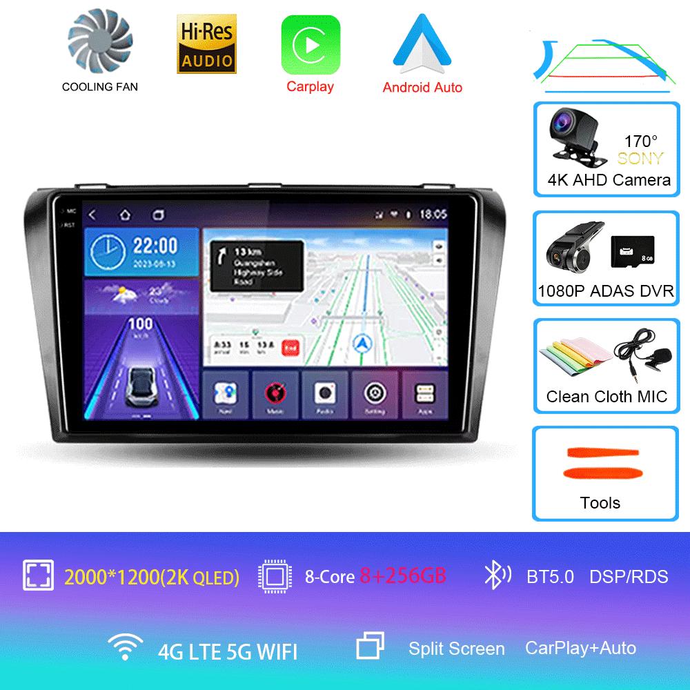 Android 14 Car Radio For Mazda 3 I For Mazda3 BK 2003 - 2009 Multimedia Video Player Navigation Stereo GPS No 2din 2 Din Dvd