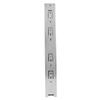 2 Pcs Drawer Slide 12in 3 Sections Ball Bearing Flexible Cabinet Drawer Sliding RailWhite