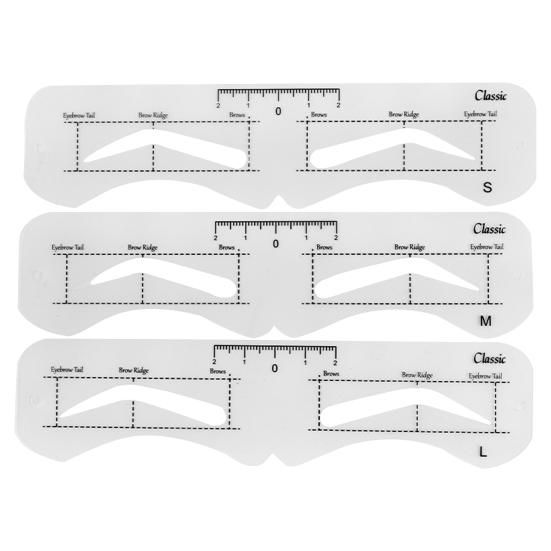 1 Ensemble de Pochoirs à Sourcils avec Corde Reutilisable Guide de Cartographie des Sourcils pour Femmes Outils Modèle de Mise en Forme DIY