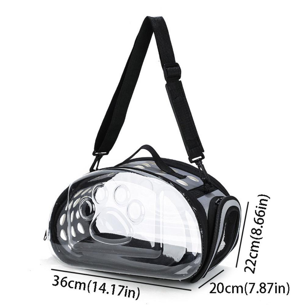 Foldable Cat Backpack Portable Pet Outing Bag Small Dog Transparent Pet Bag  Outdoor Travel