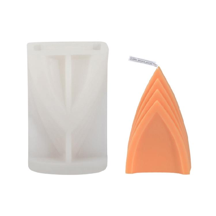 3D Triangular Candle Mold Epoxy Resin Casting Silicone Mold for Making Candle