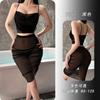 Sexy suspender hip skirt flirting lace hot transparent uniform seduction women's pajamas free set 