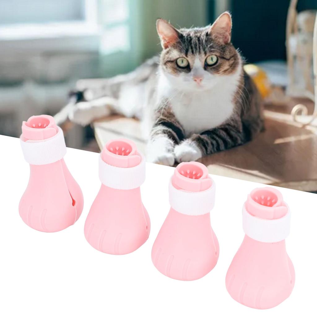 Cat Covers Prevent Scratching Biting Silicone Cat Grooming Boots for Bathing Injection Feeding Medicine