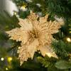 Artificial Fake Flower Colorful Christmas Tree Pendant Christmas Flowers  Navidad