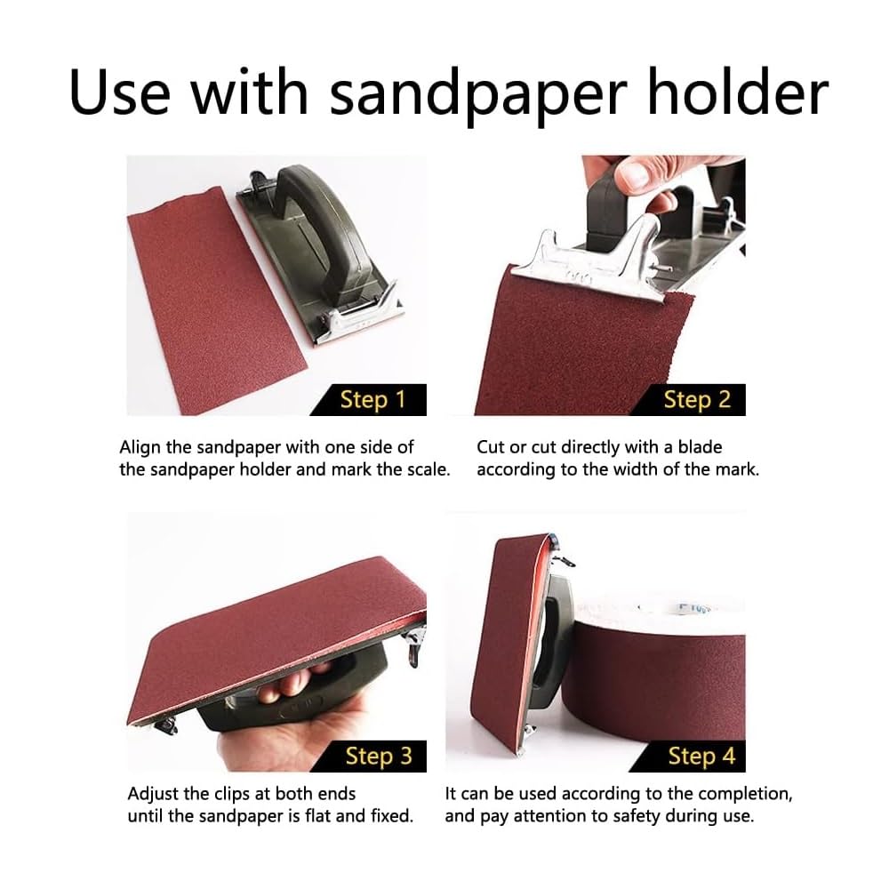 1000 Grit Sandpaper Roll, 1 metre x 115 mm Aluminum Oxide Emery Cloth Abrasive Paper Roll for Metal Grinding, Wood Sanding, Furniture Finishing,