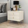 Light Luxury Italian Wooden Nightstand - Modern Drawer Chest for Bedroom Storage