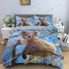 Cartoon Koala Duvet Cover King Queen Lovely Animal Bedding Set for Kids Teens Adults Wildlife Quilt Cover with Pillowcase