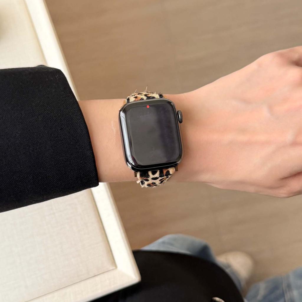 Leopardenleder Magnetisches Armband für Apple Watch Serie 11 46/42mm Ultrta 49mm 45mm 44mm 41mm 40mm 38mm Damenarmband für IWatch Volle Serie S9 S8