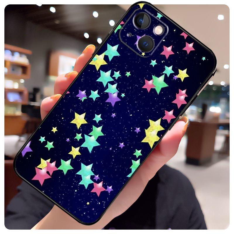 Bright Stars Art Case For iPhone 16 Pro Max 14 13 12 11 15 17 Pro Max mini 15 16 Plus 16e 17 Air Phone Cover