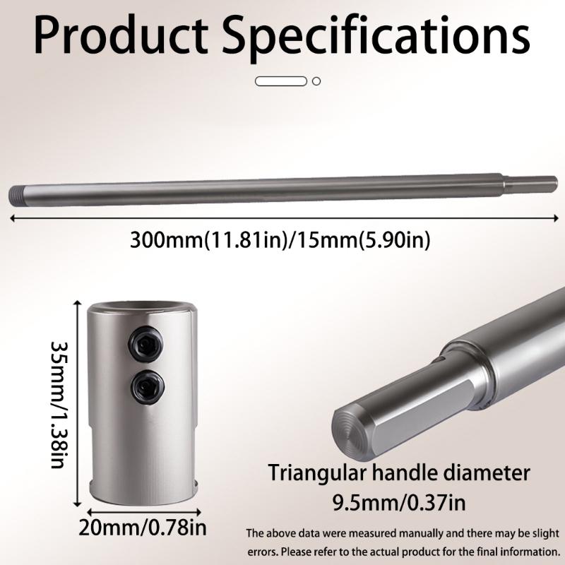 Professional Screw Locking Extension Rod Triangular Hole For Stability Drilling Power Tool Accessories