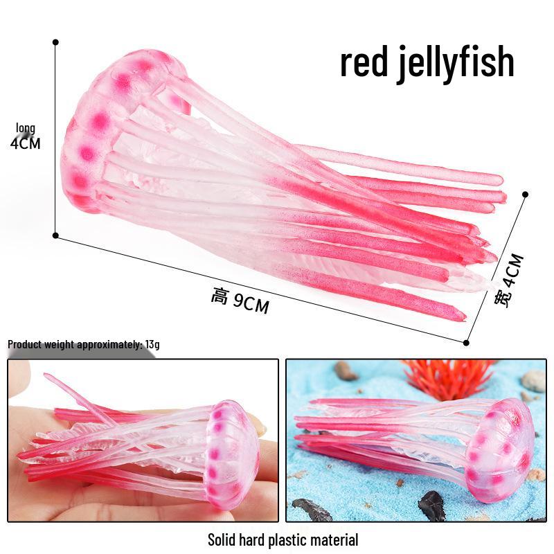 Solid Cross Water Drop Fish Simulation Toy Model - Bobo Sea Creature Ornament