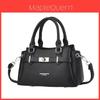 Pu Material Handbag For Casual Travel With Zipper Closure And Inner Pocket