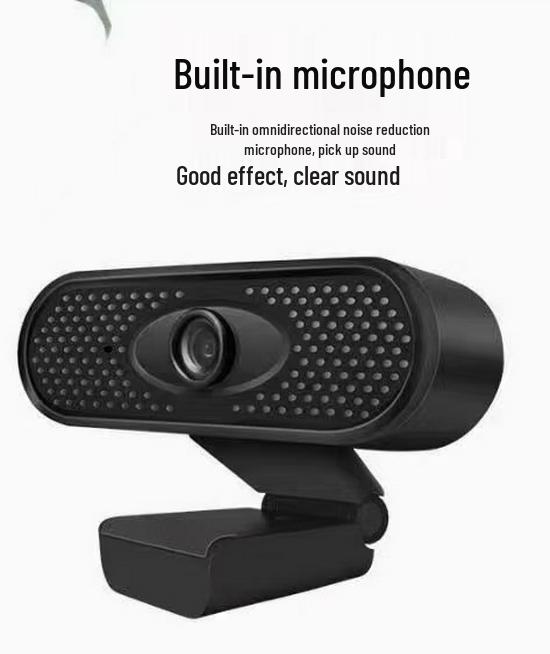 HD 1080p Driver-Free Webcam for Online Classes & Video Conferencing