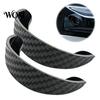 Weatherproof Lens Protection for Cars Waterproof Rearview Camera Rain Shield, Flexible PVC Protector Visor with Adhesive Mount, Black Curved